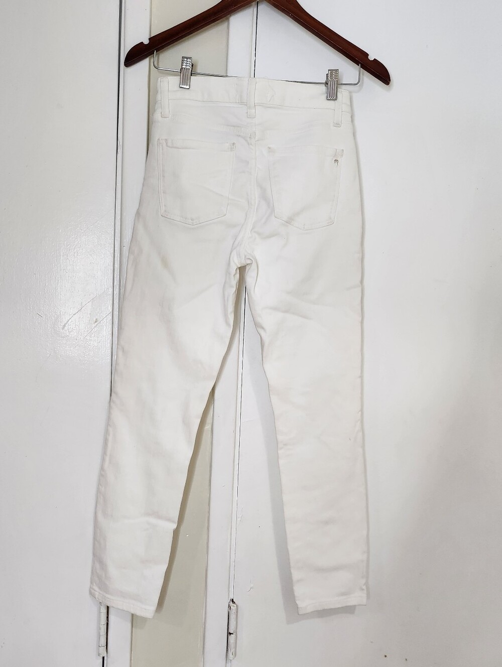 Madewell Womens White High Rise Skinny Jeans - Picture 2 of 8